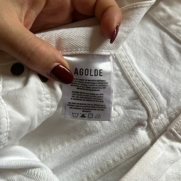 NWT AGOLDE Mia Mid Rise Straight in Element - Picture 10 of 11